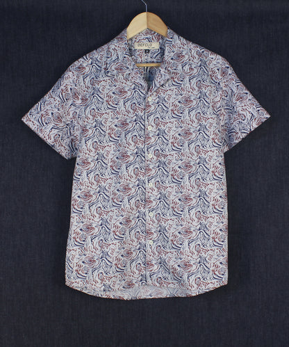 Cubana - Spiral Print - Cuban Shirt For Women
